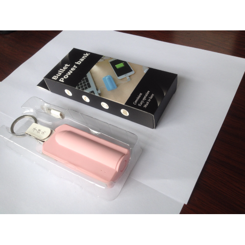 keychain 2200mAh power bank built in cable and type C connector